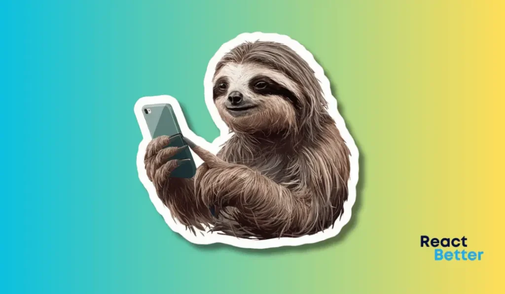 sloth texting