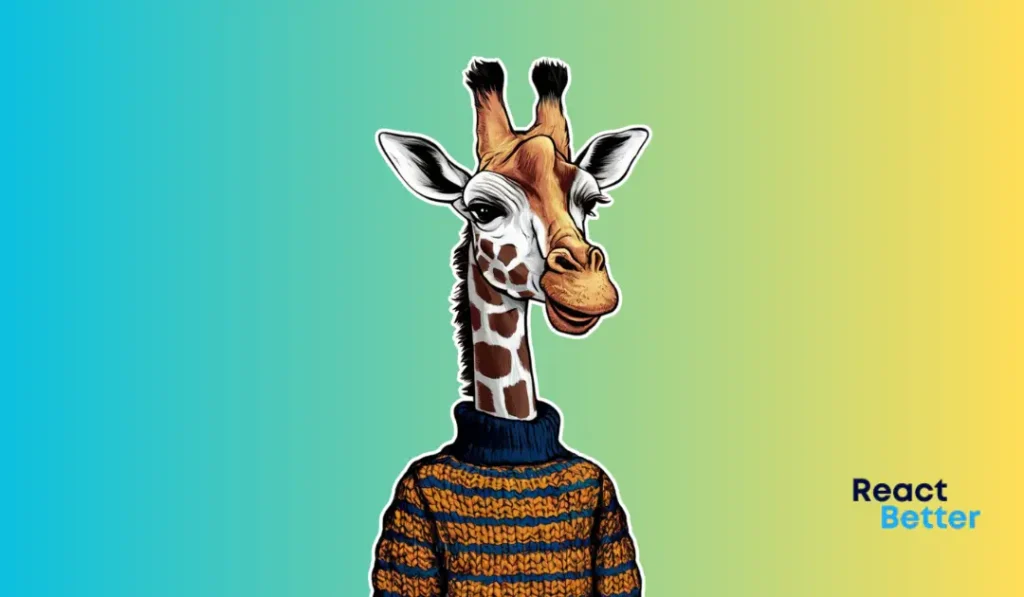 giraffe with sweater