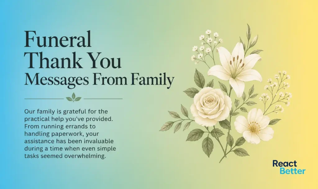 Funeral Thank You Messages From Family 1