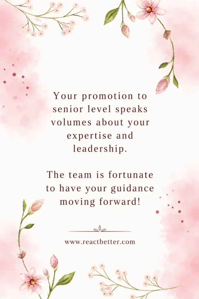 Messages for Promotion Success